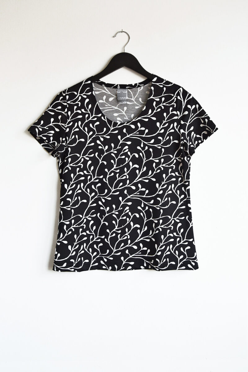 Liten t-shirt Ljung Svart Vit