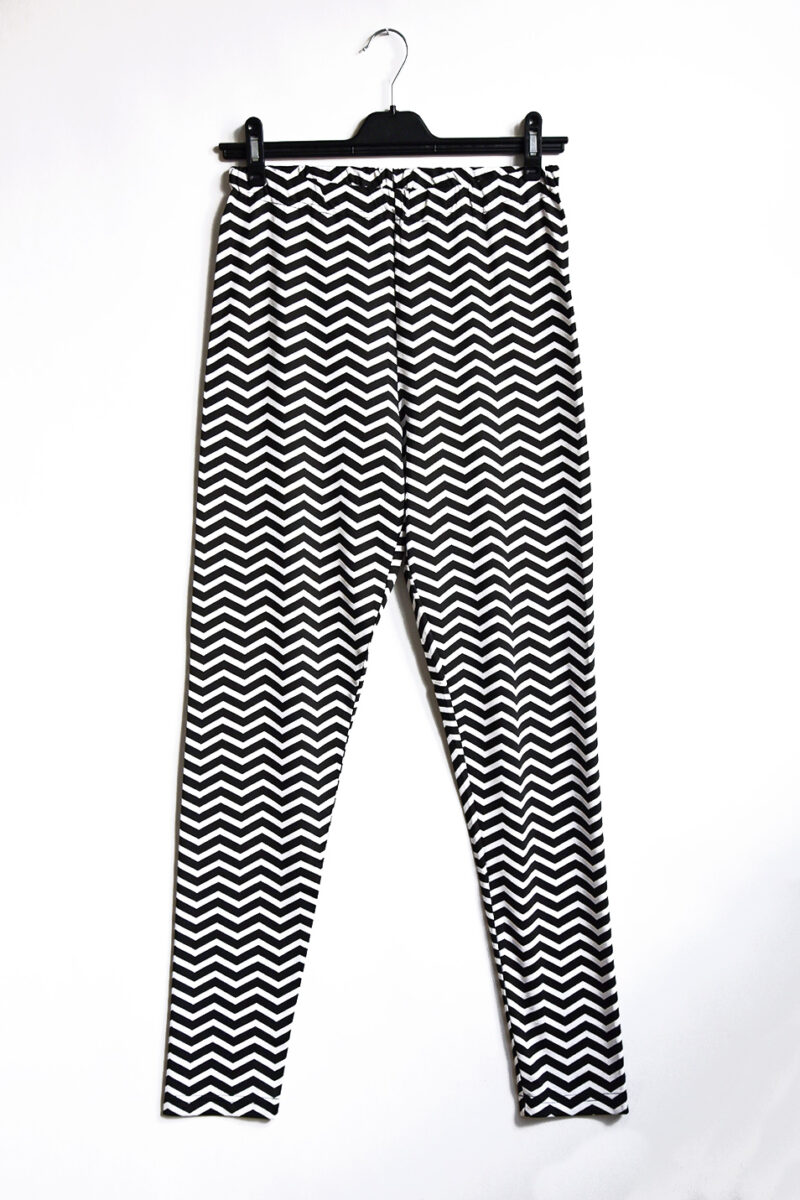 Smal Byxa Twin peaks Svart & Vit