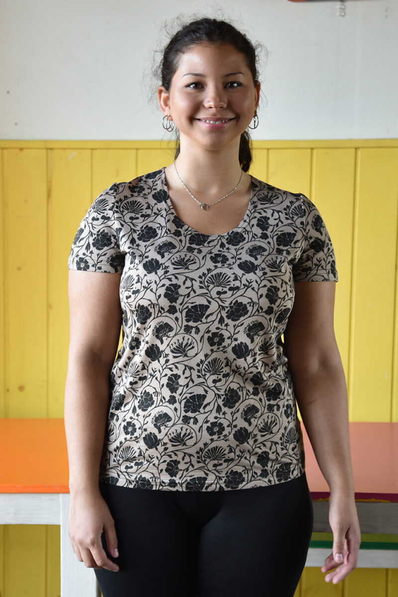 Liten t-shirt Lilla Backen Sand & Svart