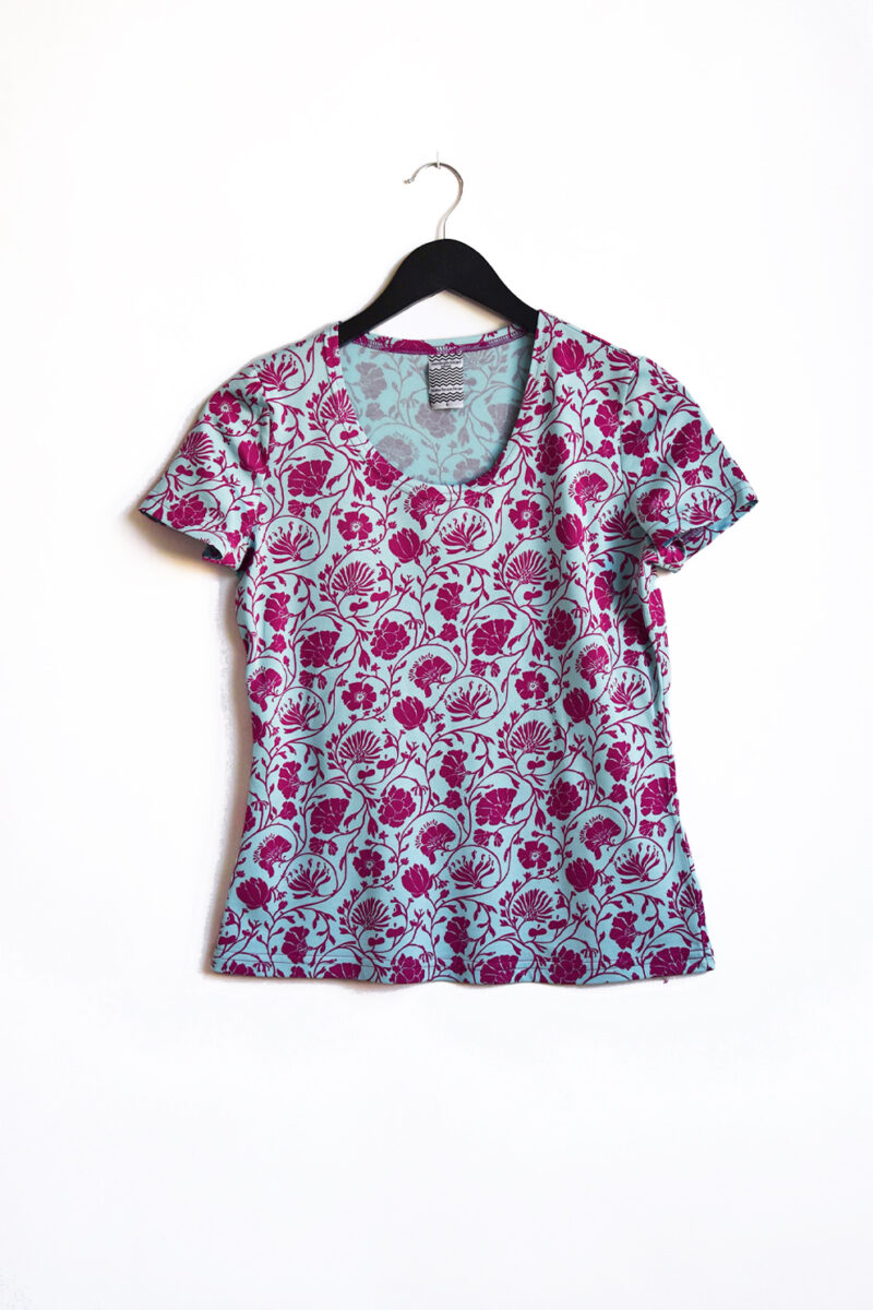 Liten t-shirt Lilla Backen Cerisröd & Mintblå