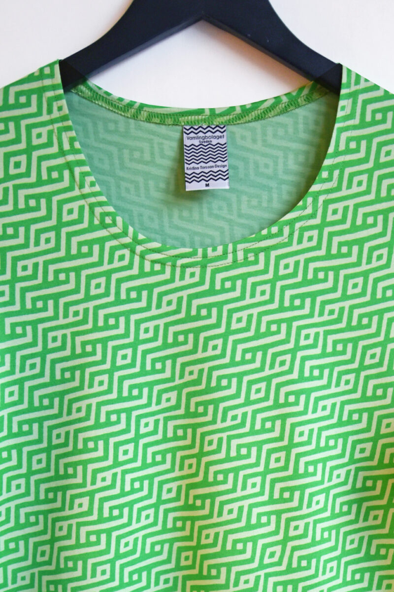 Liten t-shirt Labyrint Grön & Ljust Pistagegrönt