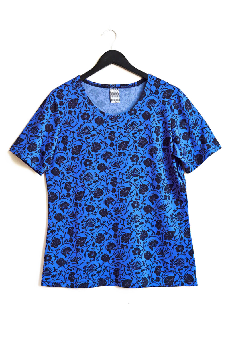 Stor t-shirt Lilla Backen Blå & Svart