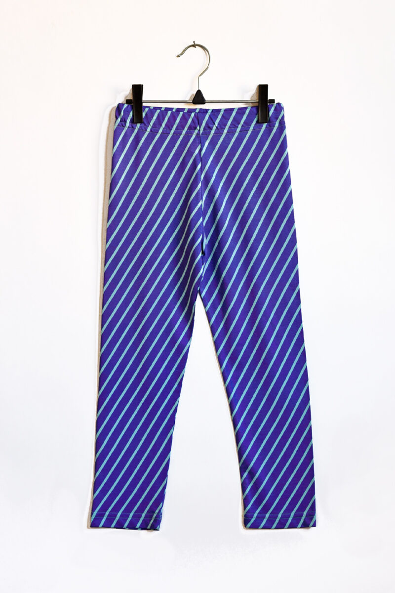 Barnbyxa Diagonal Blålila & Mint