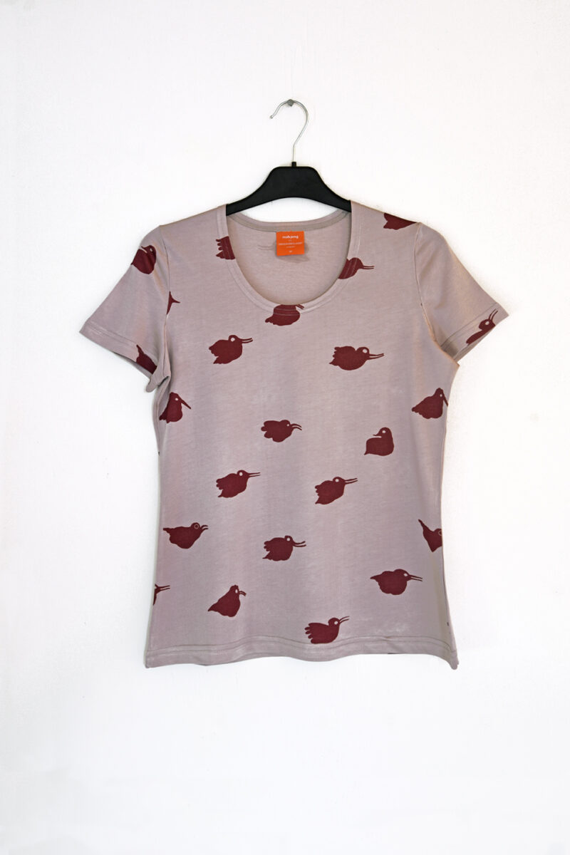 Liten t-shirt Fågel Cloud Grey