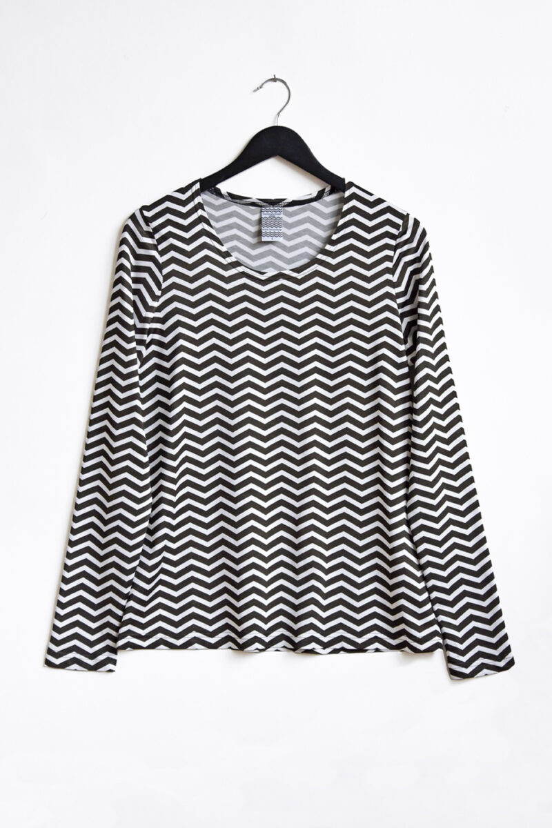 Långärmad tröja Twin Peaks Svart & Vit