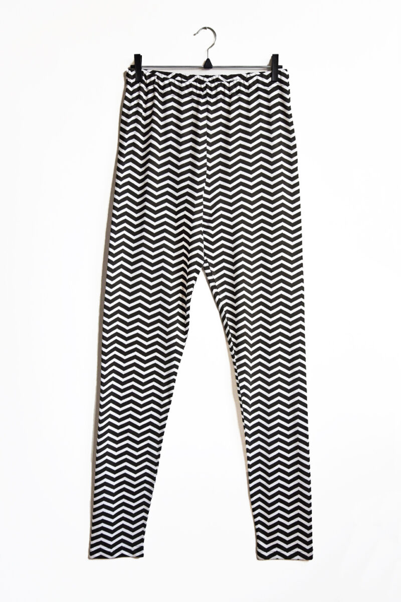 Smal Byxa Twin Peaks Svart & Vit